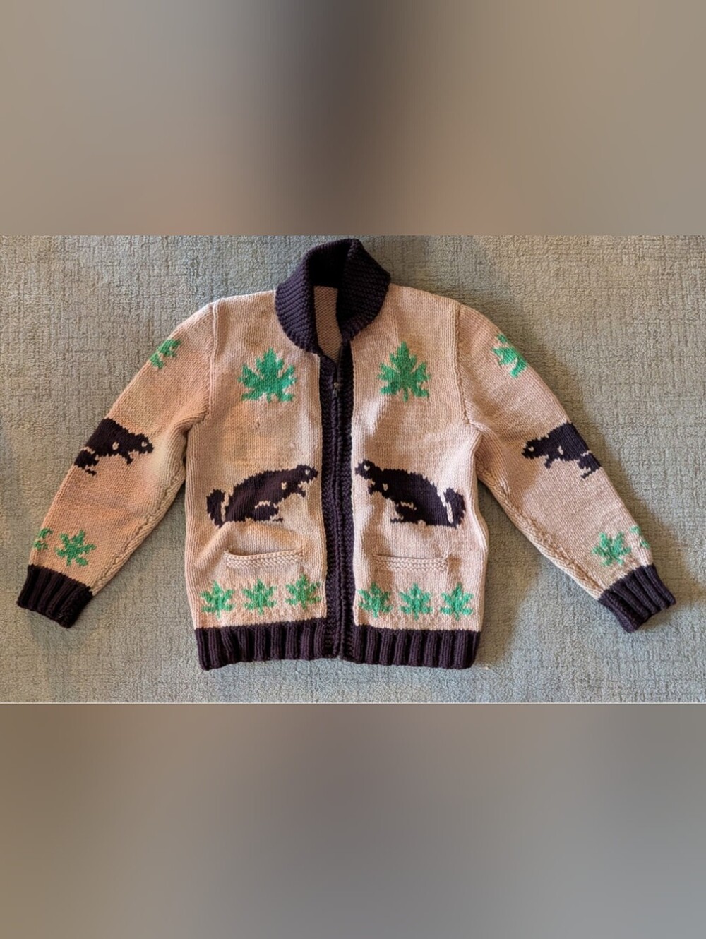 Vintage Beaver Wool Cowichan